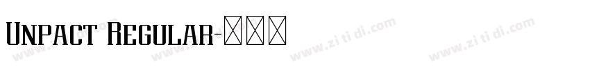 Unpact Regular字体转换 Unpact Regular字体转换
